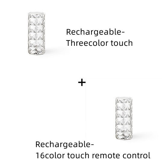 Romantic LED Rose Diamond Table Lamps For Bedroom Living Room Party Dinner Decor Creative Lights - DropOnline.co