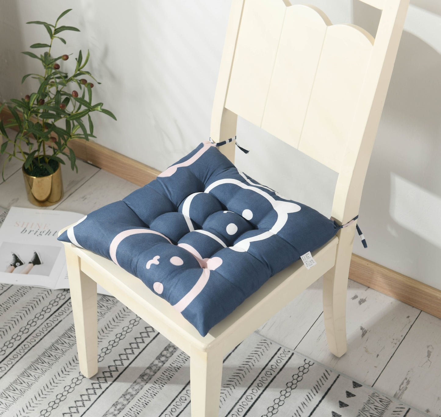 Simple Printed Square Cushion Cartoon Bay Window - DropOnline.co