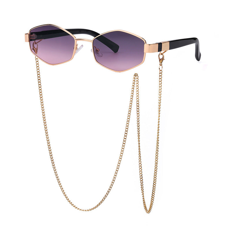 Women's Fashion Personality Chain Korean Style Sunglasses - Trendy Eyewear - DropOnline.co