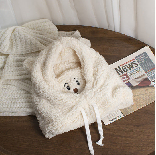 Women's Outdoor Hat - Ear & Wind Protection Single-Layer Fleece-Lined Winter Cap - DropOnline.co