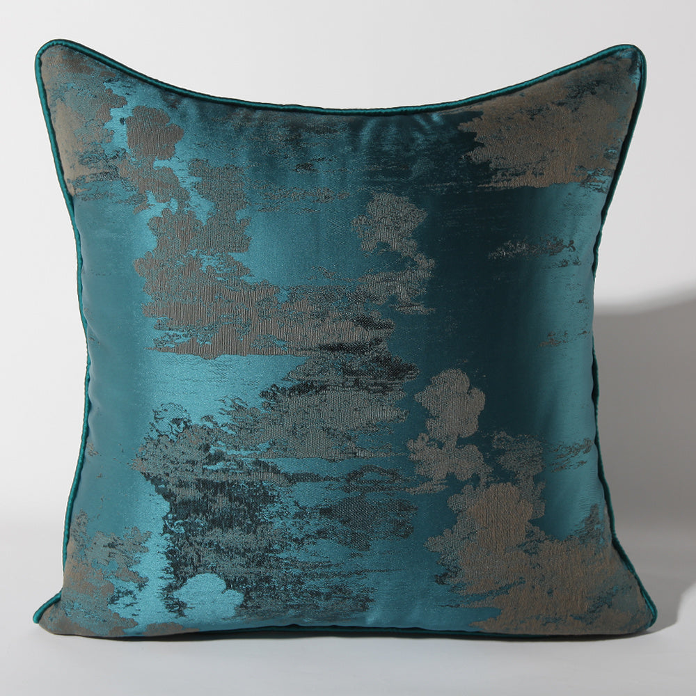 Dark Green Silver Green Sofa Pillow Cushion - DropOnline.co