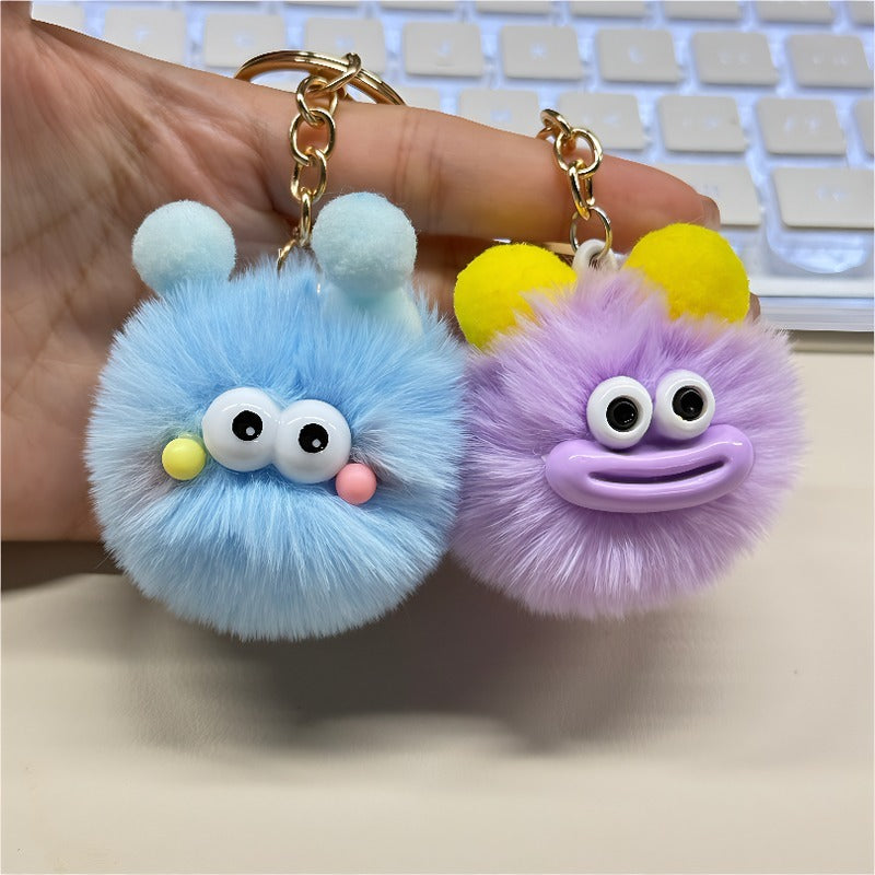 Cute Cartoon Plush Keychains, Made Of Soft And Fluffy Materials, Featuring Various Adorable Designs, Suitable For Home Decoration Or Everyday Use, Making For An Interesting Gift Choice. - DropOnline.co