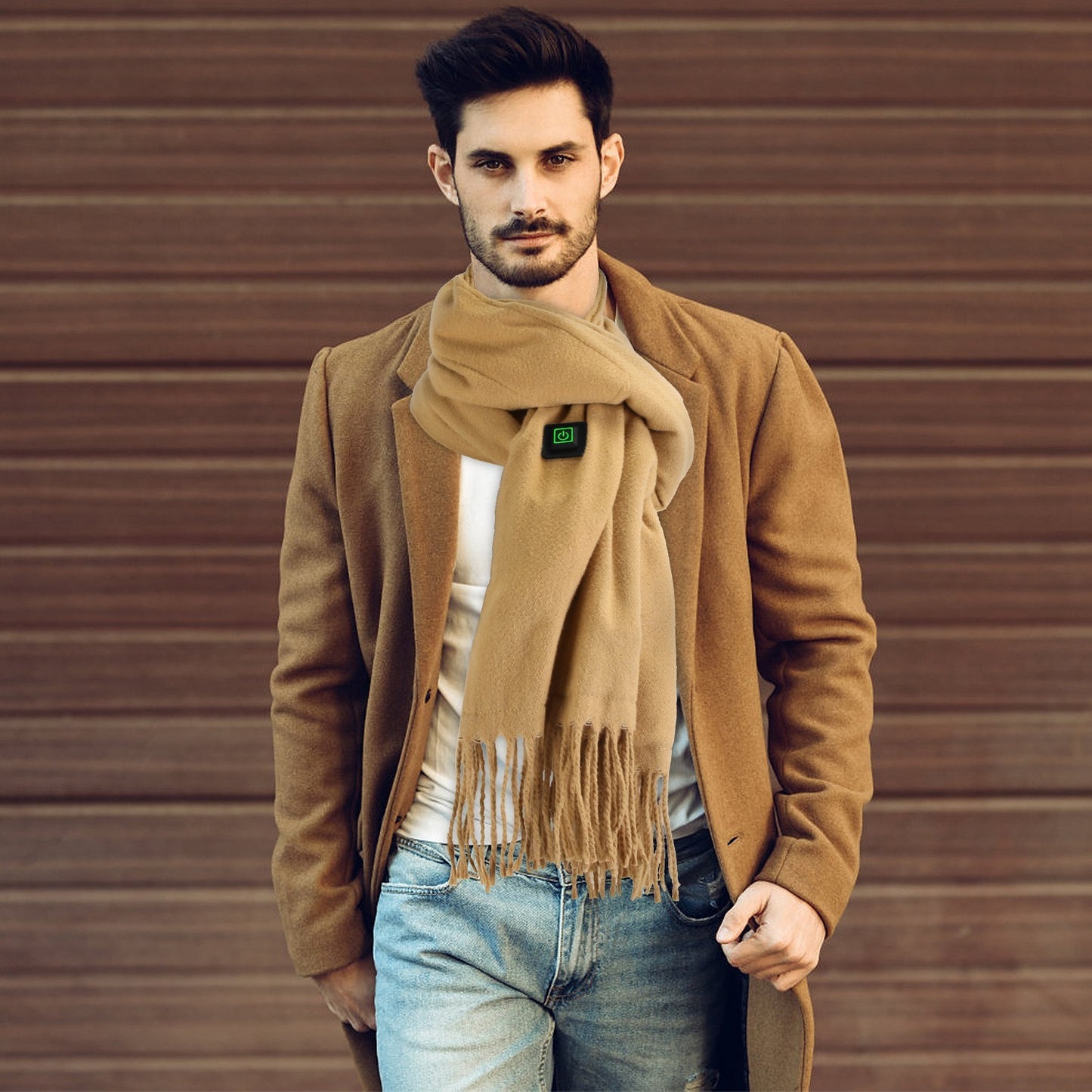 USB Electric Heated Winter Scarf - 3 Heating Modes for Outdoor Activities - DropOnline.co