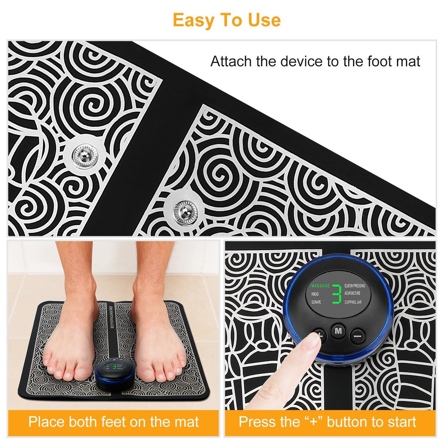 Foot Massage Pad Electric Stimulator Massager - DropOnline.co