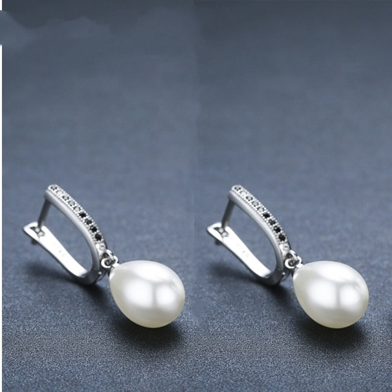 Popular OL Accessories Circle Full Rhinestone Zircon Earrings - DropOnline.co