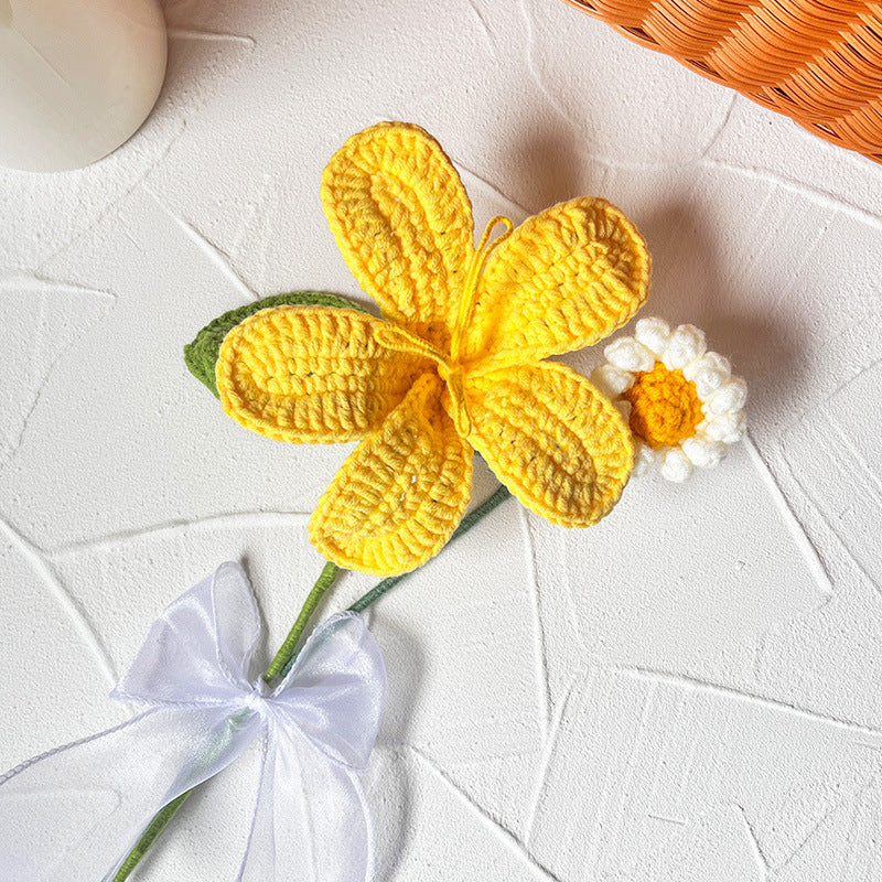 Home Hand-knitting Bouquet Pendant Decoration - DropOnline.co