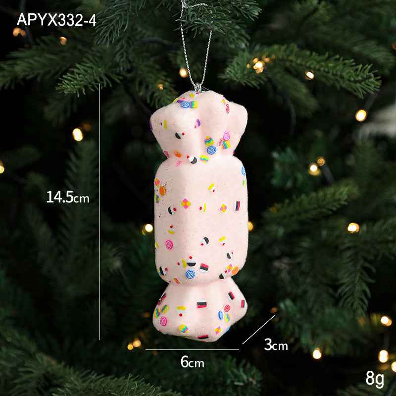 Creative Foam Ice Cream & Mushroom Christmas Tree Ornaments - Pastoral Style Pendants - DropOnline.co