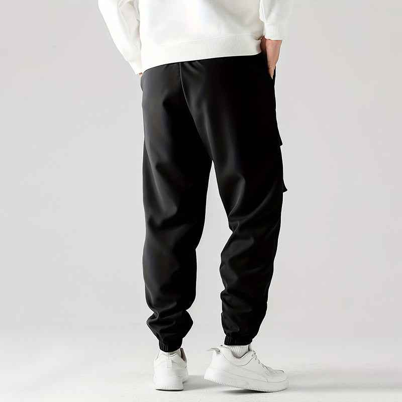 Men's Straight Ankle Tied Overalls - Wear-Resistant Casual Cargo Pants