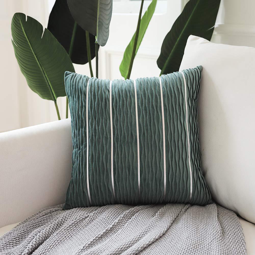 Simple Luxury Striped Velvet Pillow Cover Pillow Cushion Cover Pillow Case Covers for Sofa Flannel Velvet Sofa Cushion Cover - DropOnline.co