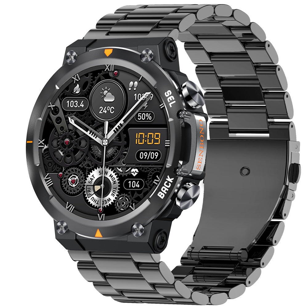 MAX18 Men Smartwatch AMOLED1.43inch Big Screen BT Calls Gesture Control AI Voice Sports Smart Watch Men - DropOnline.co