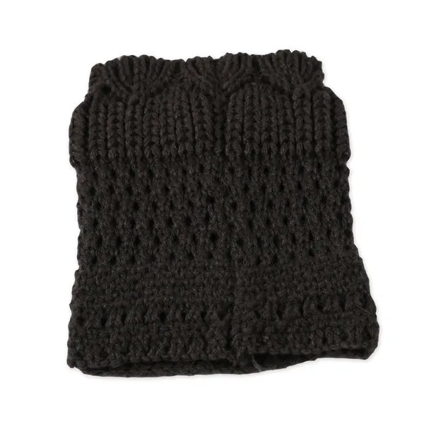 Women's Crochet Knit Leg Warmers - Winter Fashion Accessory - DropOnline.co