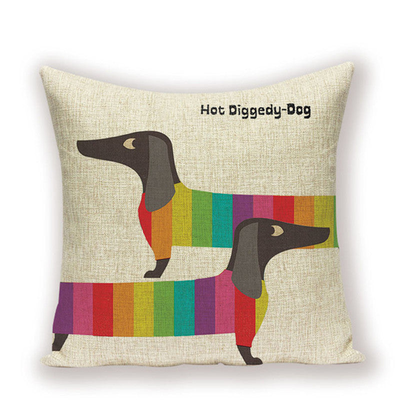 Dachshund Cushion Cover Fungus Sausage - DropOnline.co