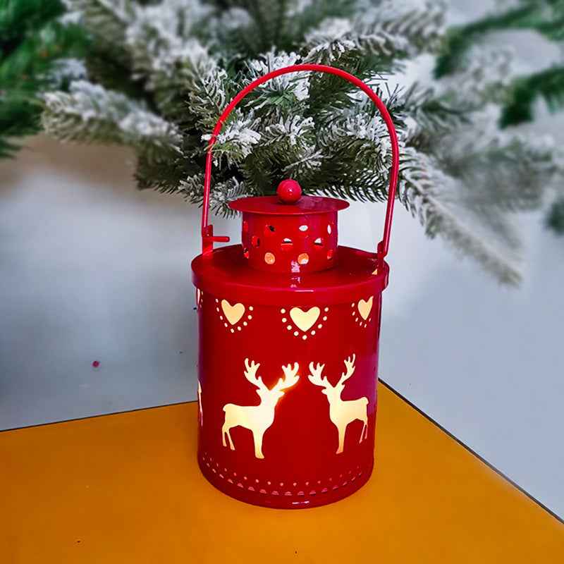 Christmas LED Candle Lantern - Nordic Style Electronic Wind Light Holiday Decoration - DropOnline.co
