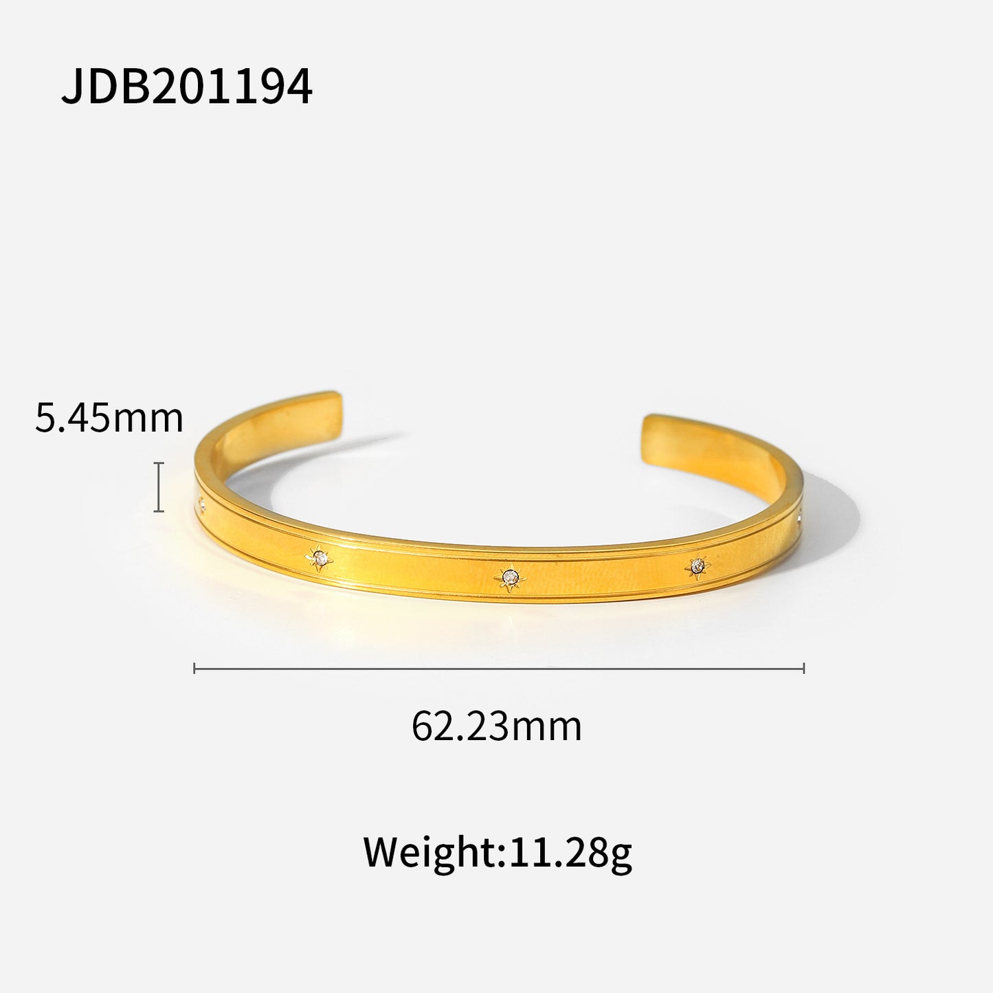 Fashionable And Versatile Gold-plated Stainless Steel Bracelets With Zirconia - DropOnline.co