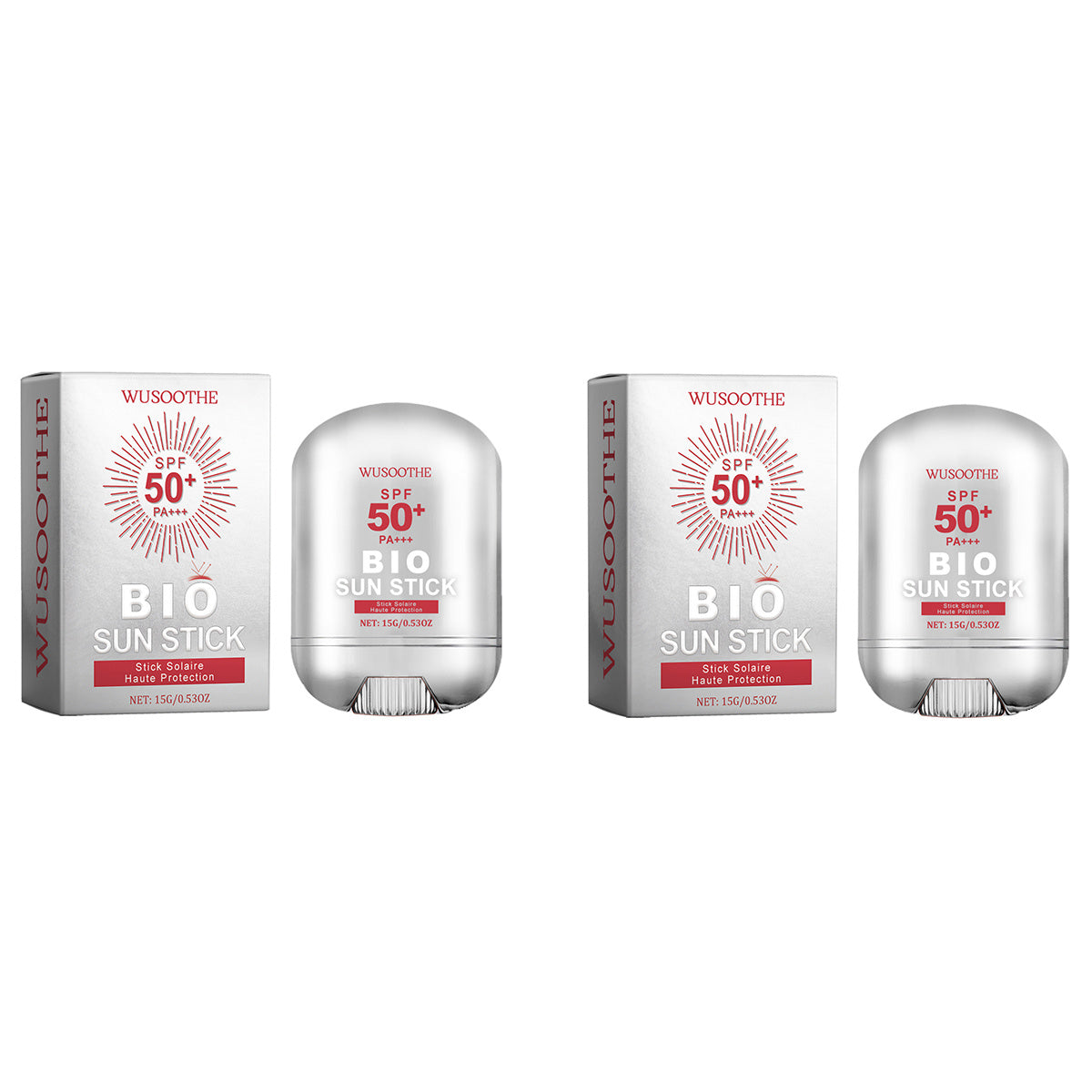 WUSOOTHE Bio Sun Stick 15g - Advanced Protection With Peptide Complex, Collagen And Hyaluronic Acid SPF50,PortableStrong UVProtection Sunscreen Stick - DropOnline.co