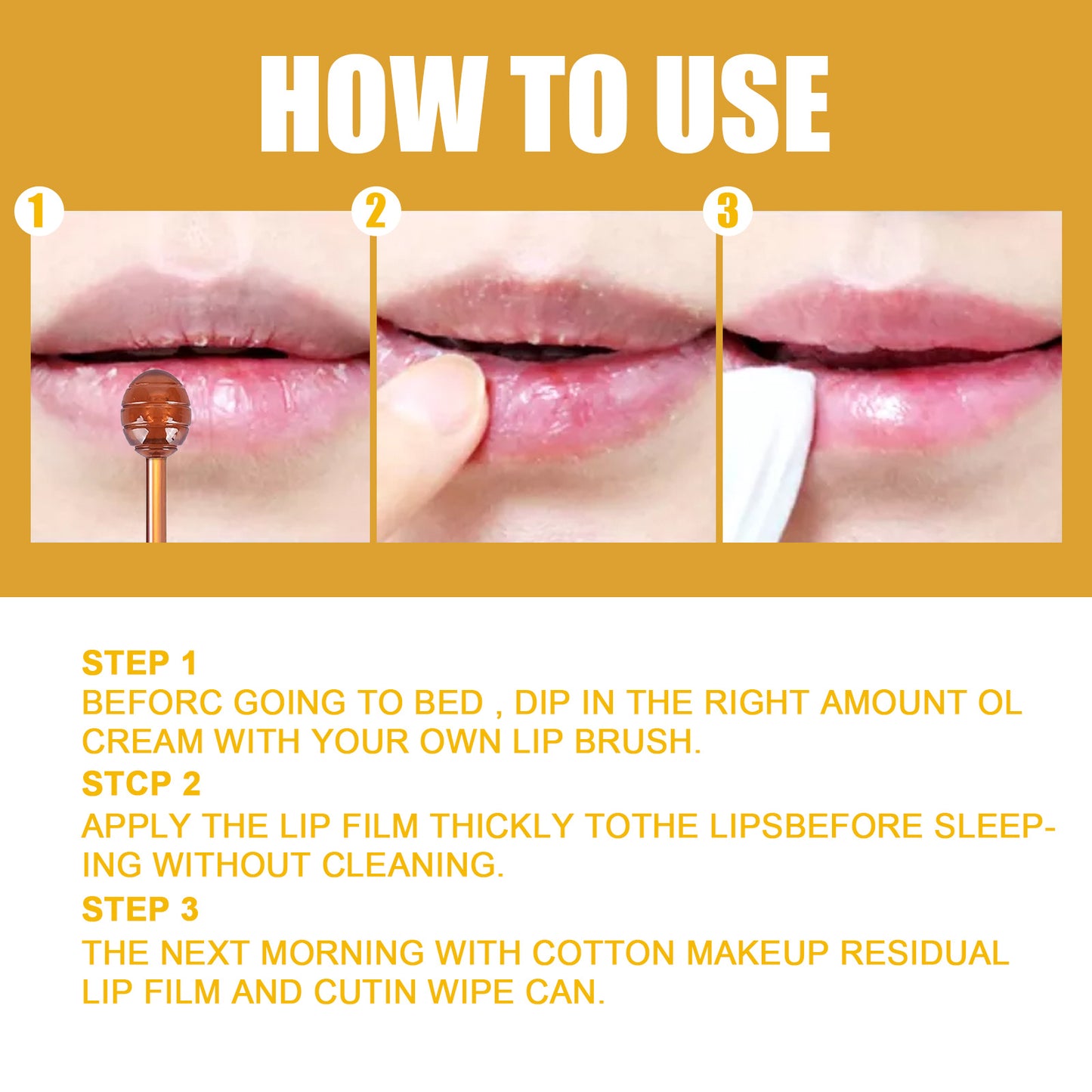 EELHOE Honey Lip Mask Moisturizing Exfoliating Lip Care Bee Lipstick - DropOnline.co