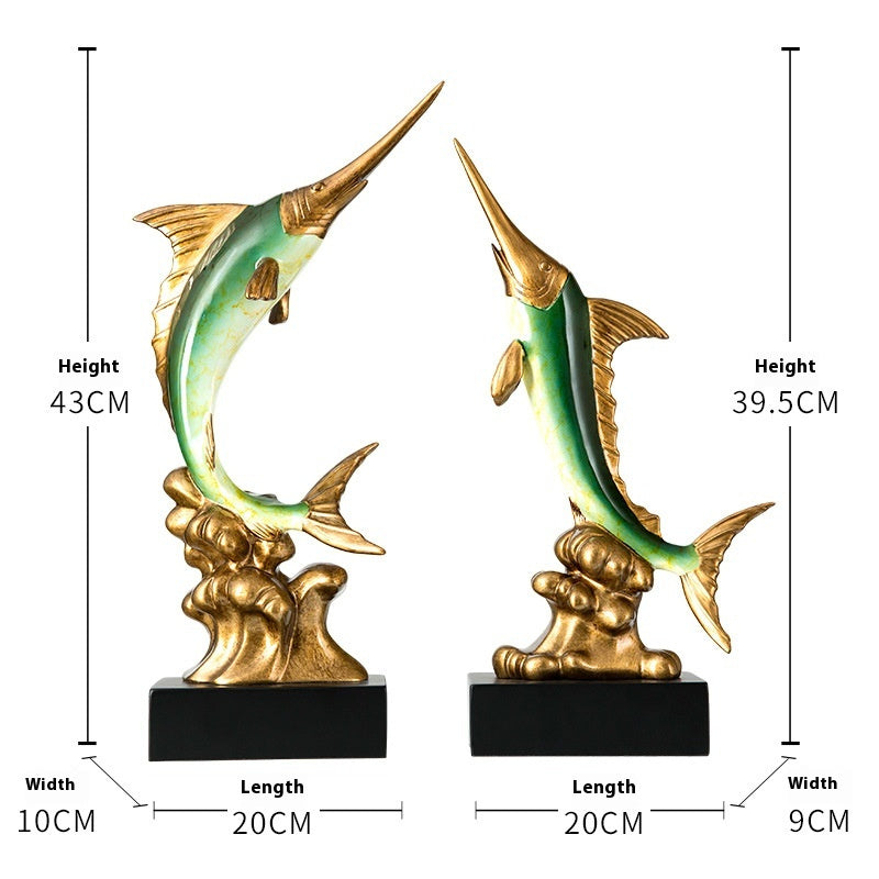 European Swordfish Decoration Creative Decorative Crafts - DropOnline.co