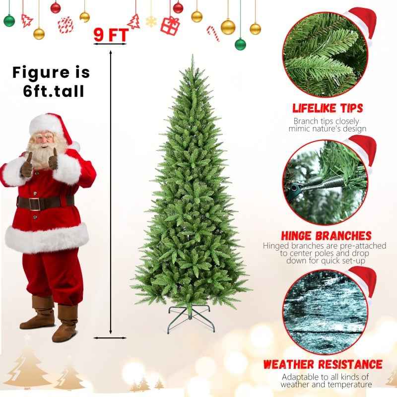 PE/PVC Mixed Christmas Tree - 4ft-9ft with Memory Wire