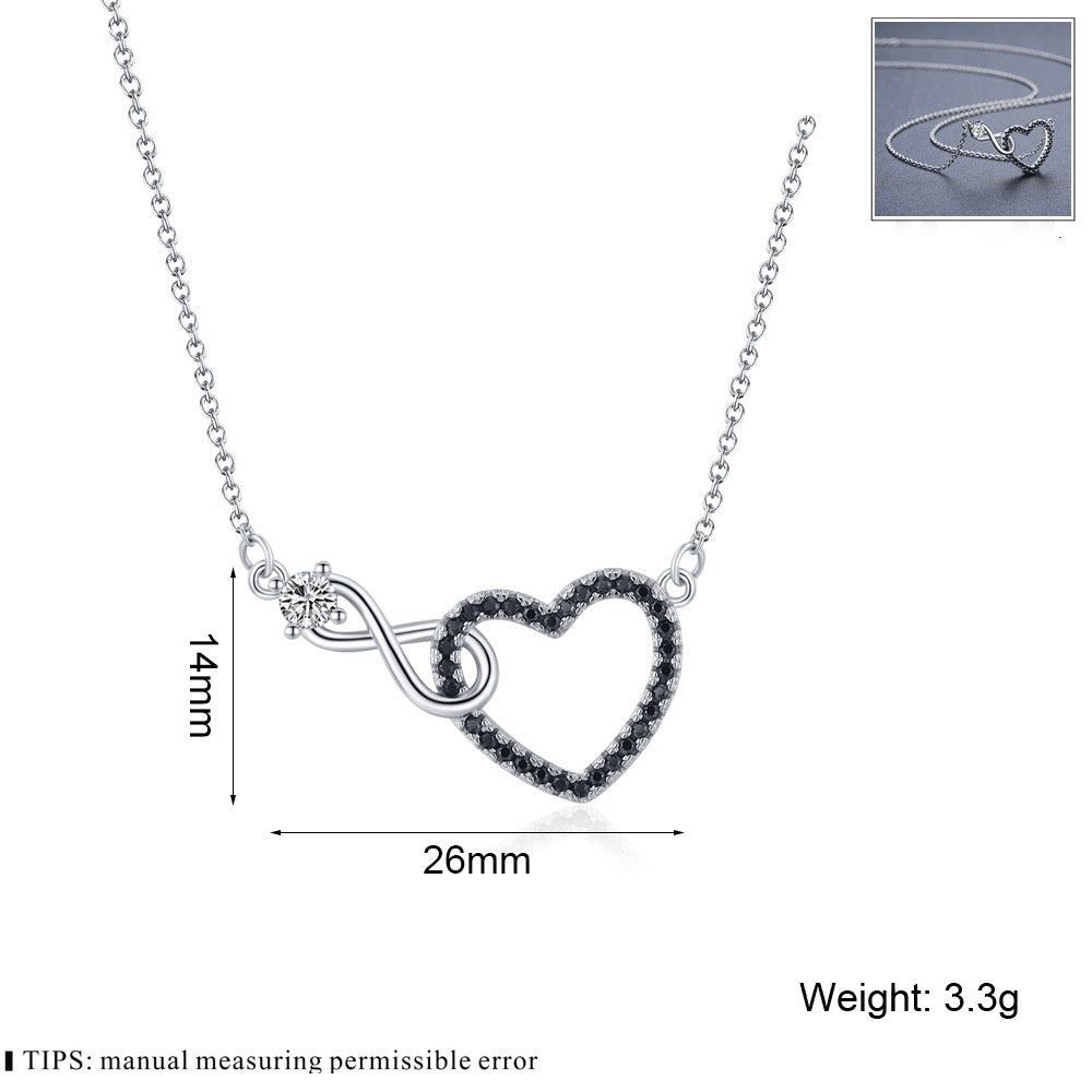 Creative Hollow Heart-shaped Zircon Necklace - DropOnline.co