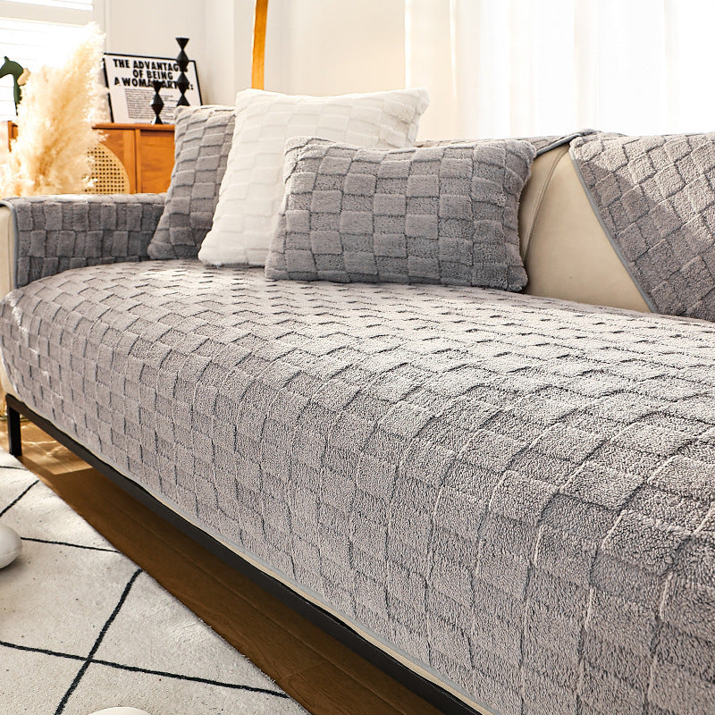 Sofa Cushion Plush Winter Antislip Simple Modern Cushion - DropOnline.co