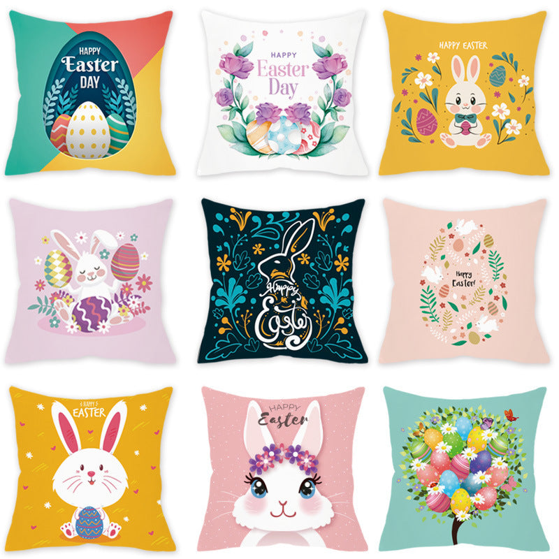 Easter Pillow Cover Sofa Cushion Cushion Cover - DropOnline.co
