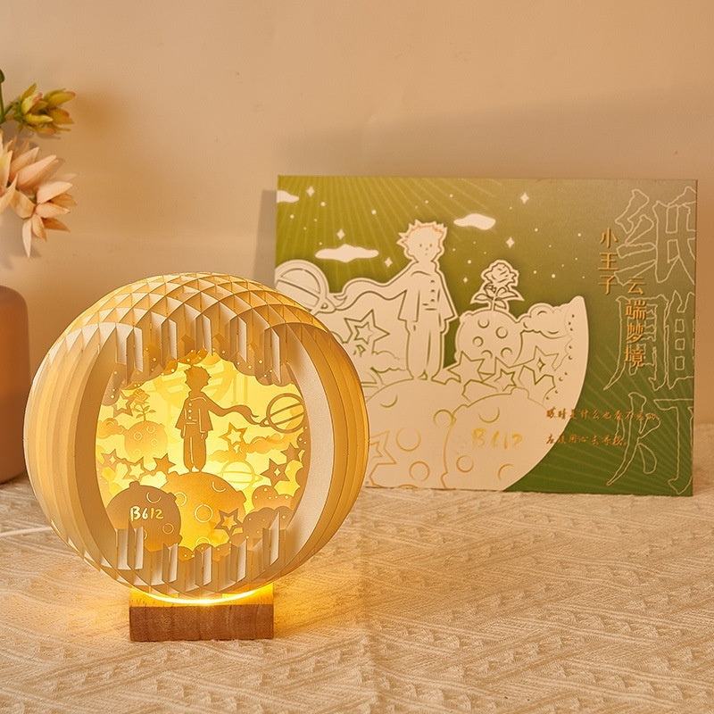 Paper Carving Creative Three-dimensional Small Night Lamp Creative Home Decor - DropOnline.co