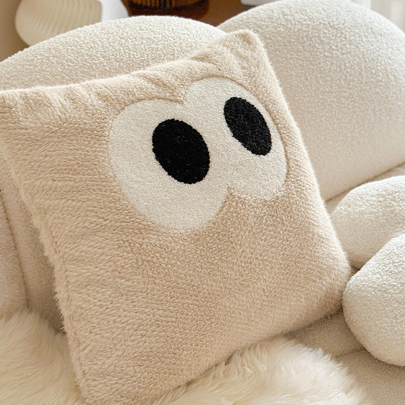 Cute Cartoon Big Eye Pillow Cushion, Bedroom Headboard Cushion Cover - DropOnline.co