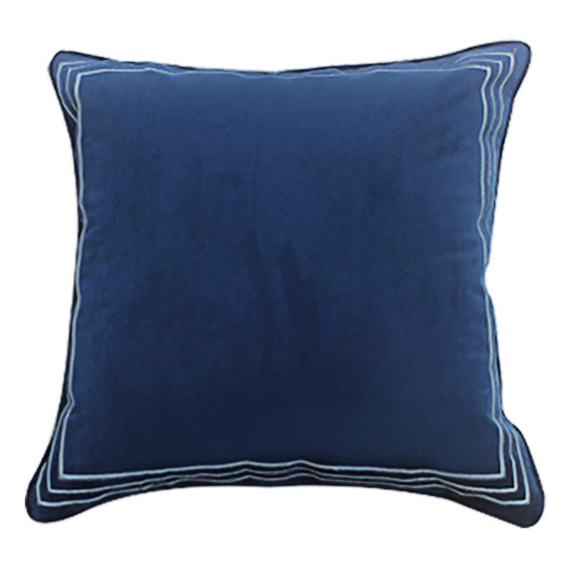 Dutch Velvet Embroidery Pillow Cover Series American Model Room Bedside Cushion - DropOnline.co