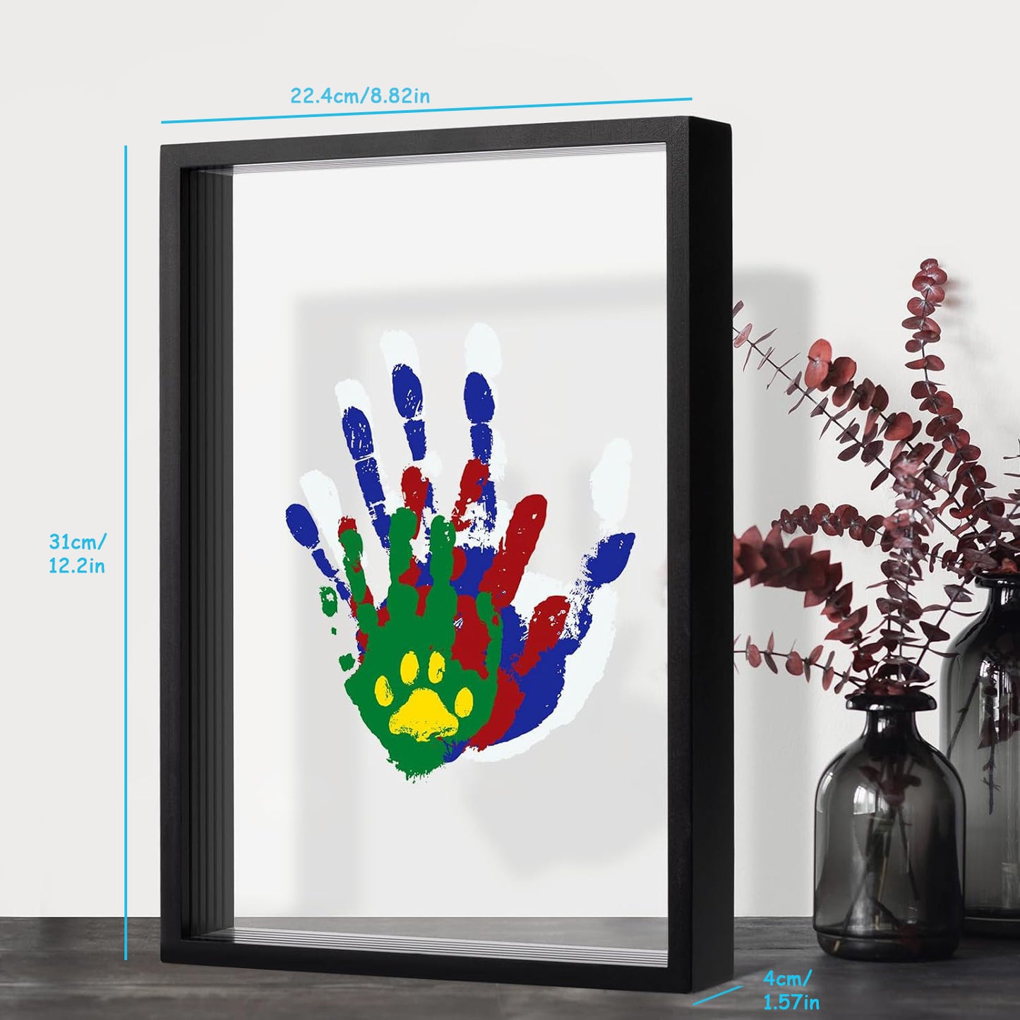 Art Print Souvenir Multi-person Handprint Diy Handprint Photo Frame - DropOnline.co
