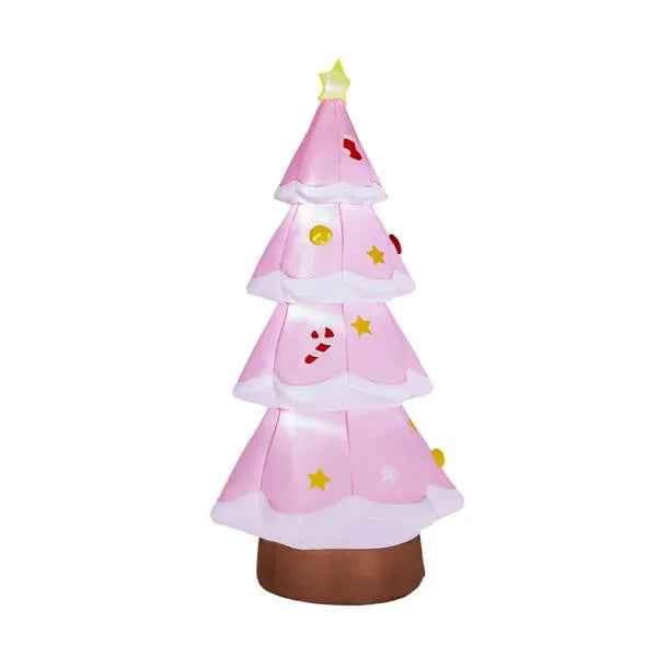 7.2FT Inflatable Christmas Tree - LED Lighted Blow Up Yard Decoration with RGB Light - DropOnline.co
