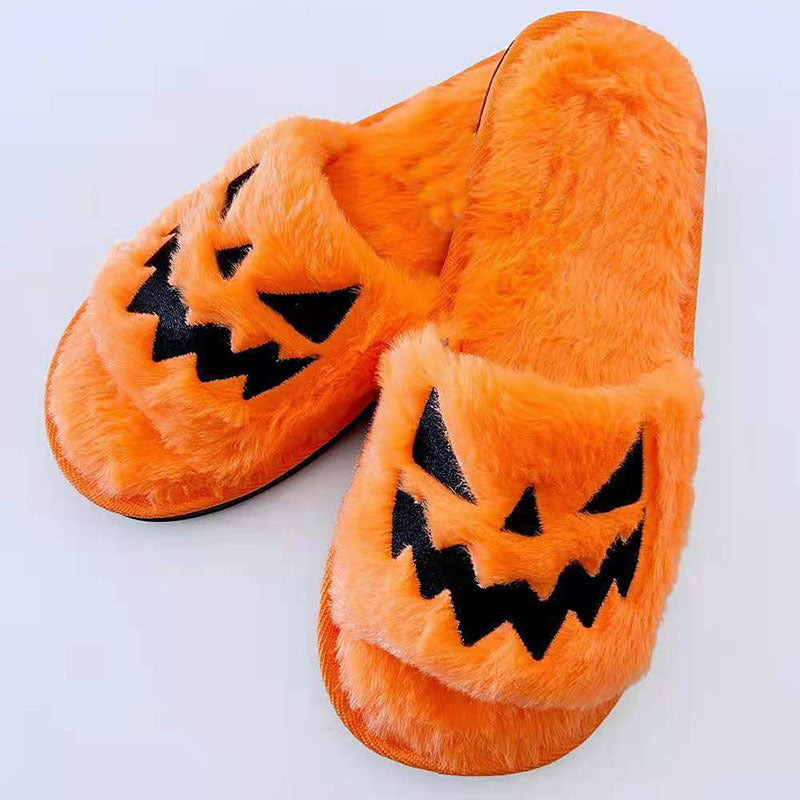 Halloween Shoes Winter Cute Warm Home Slippers Women - DropOnline.co