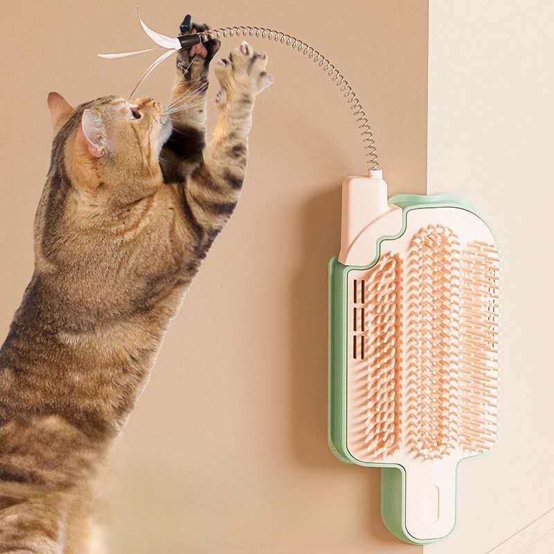 Cat Self Grooming Brush, Popsicle-Shaped, Corner Massage Comb, Cat Scratcher - DropOnline.co