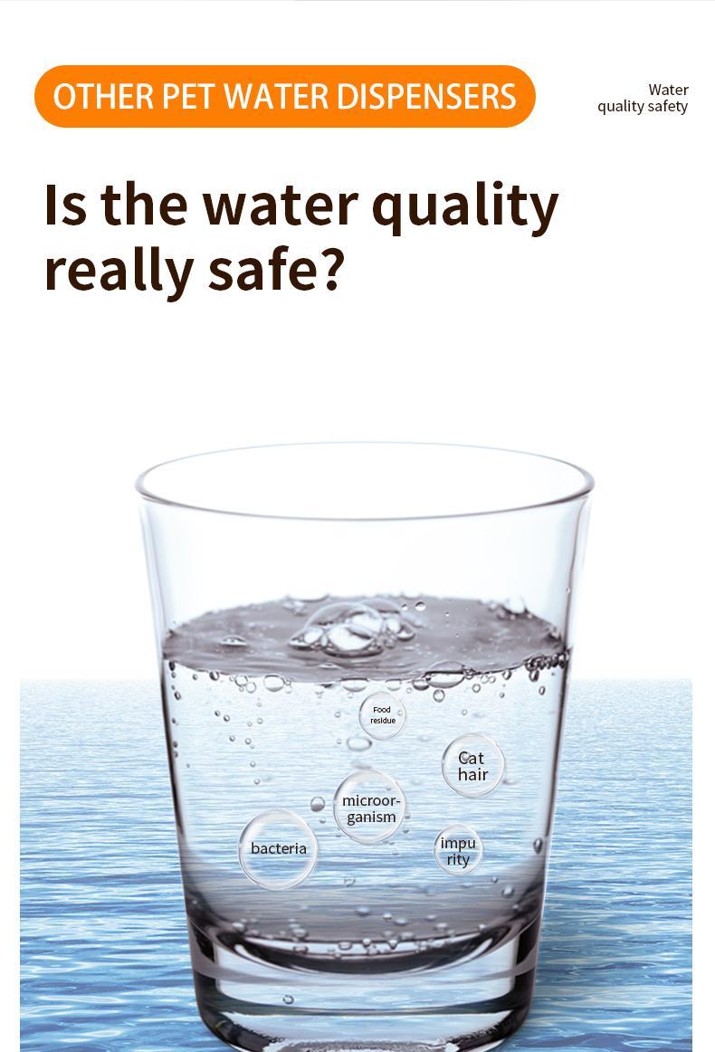 Wireless Charging Battery Driven 304 Stainless Steel Cat Automatic Induction Pet Water Fountain - DropOnline.co