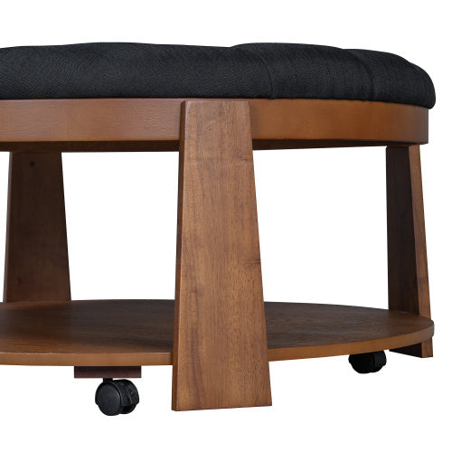 Round Footstool Coffee Table - DropOnline.co