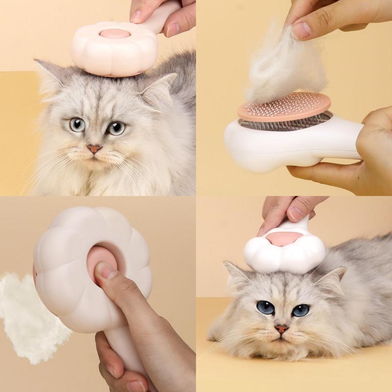 Pet Massage Hair Removal Comb - Paw Shaped Grooming Brush for Dogs & Cats Shedding Control - DropOnline.co