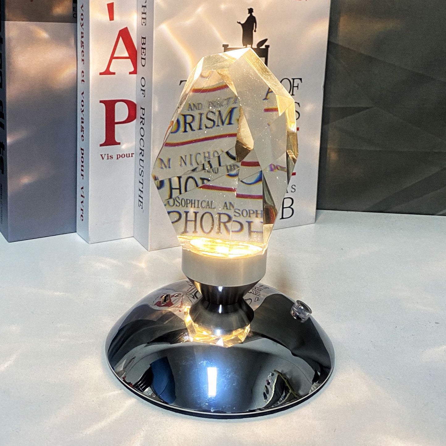 Led Crystal Night Light With Remote Control Bedroom Decor Mood Light Novelty Gift Usb Bedside Romantic Projector Rgb Night Lamp - DropOnline.co