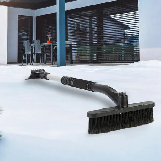 3 In 1 Windshield Ice Scraper Extendable Car Snow Removal Tool - DropOnline.co