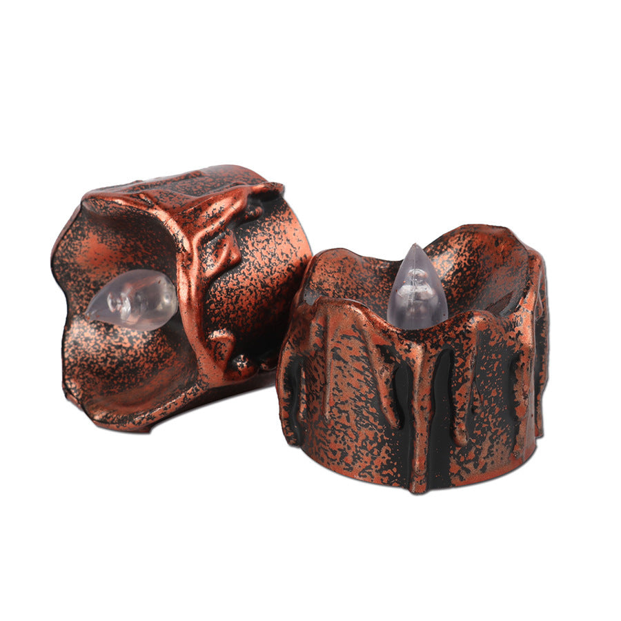 LED Black Electronic Candle Light Table Decoration Light Halloween Decoration Pumpkin Party Party Supplies Home Decor - DropOnline.co