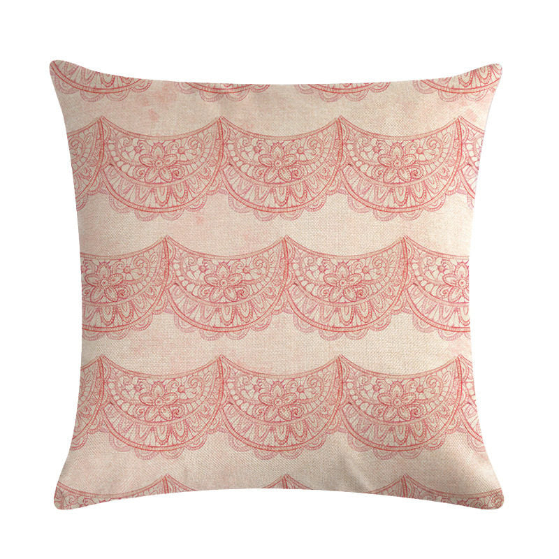 Floral Cushion Cover Cotton Linen Pillowcase - DropOnline.co