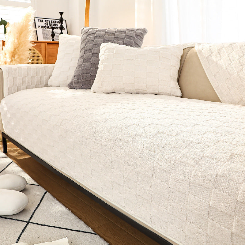 Sofa Cushion Plush Winter Antislip Simple Modern Cushion - DropOnline.co