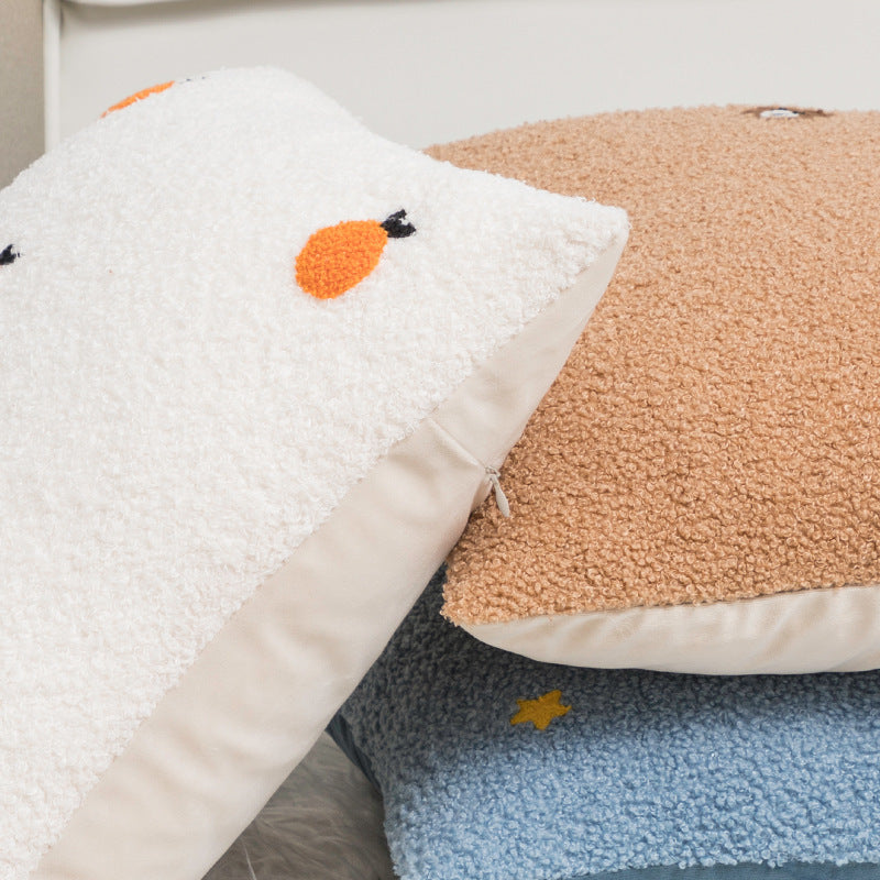 Plush Bedroom Bedside Cushion Cover - DropOnline.co