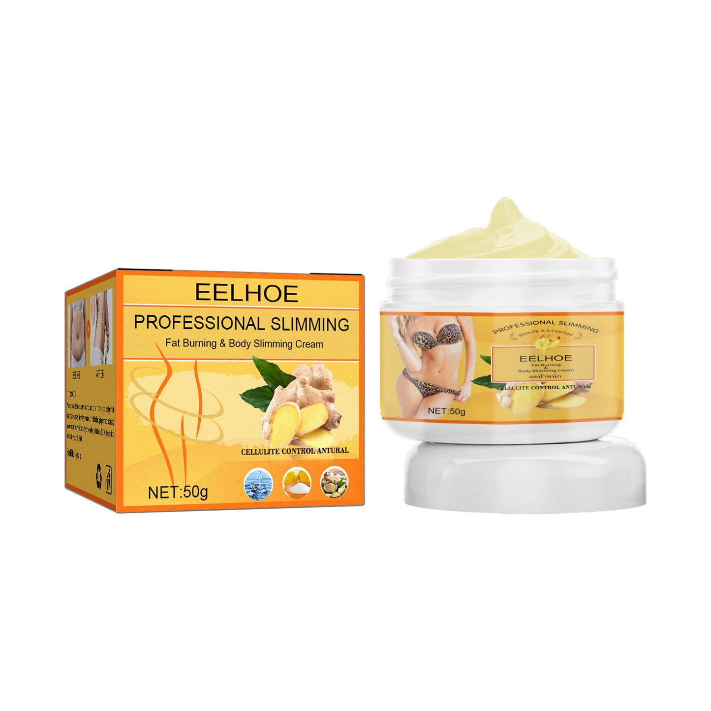 EELHOE Ginger Weight Loss Cream Slimming Fat Burning Body Weight Loss Cream - DropOnline.co