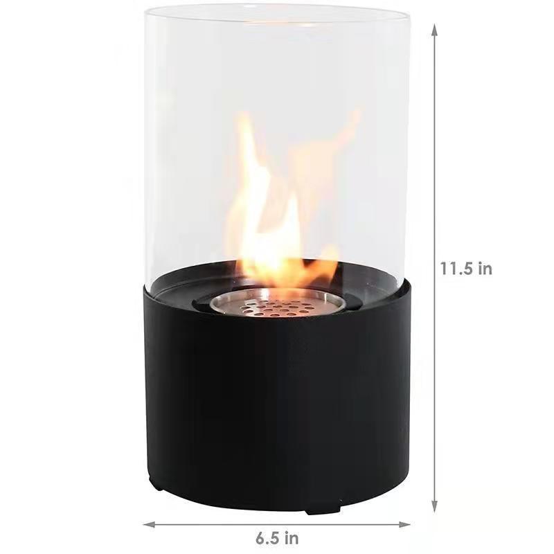 Tabletop Fire Pit Concrete Rubbing Alcohol Indoor Fire Bowl Mini Fireplace Outdoor Decor Portable Table Top Chiminea Meditation Isopropyl - DropOnline.co
