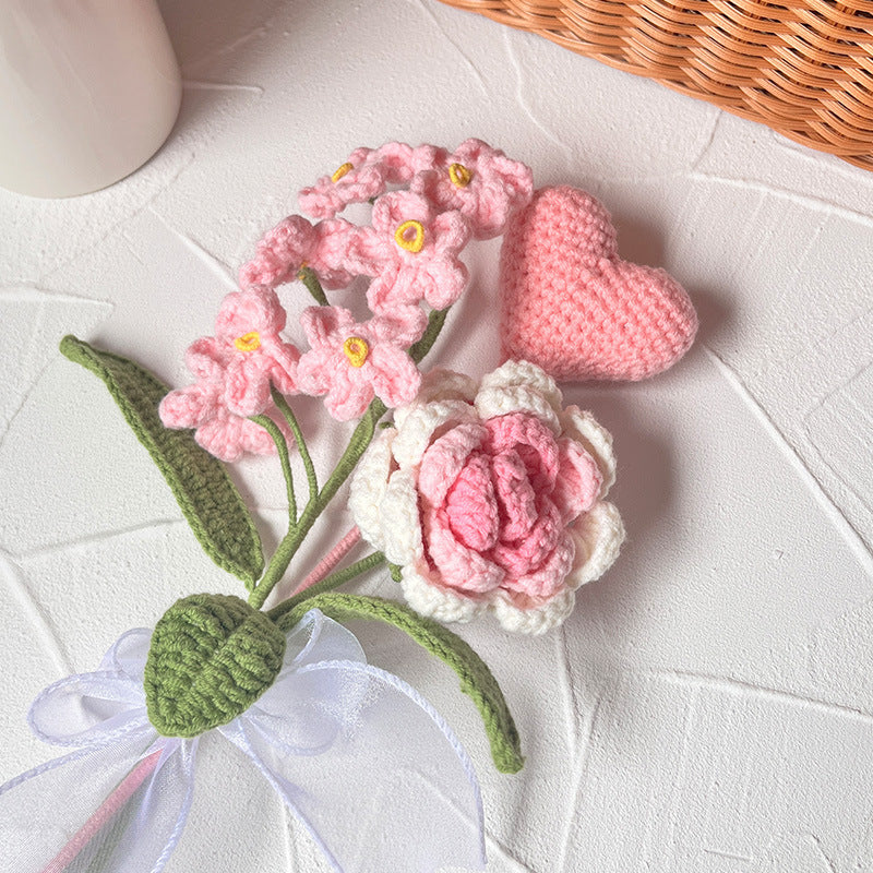 Home Hand-knitting Bouquet Pendant Decoration - DropOnline.co