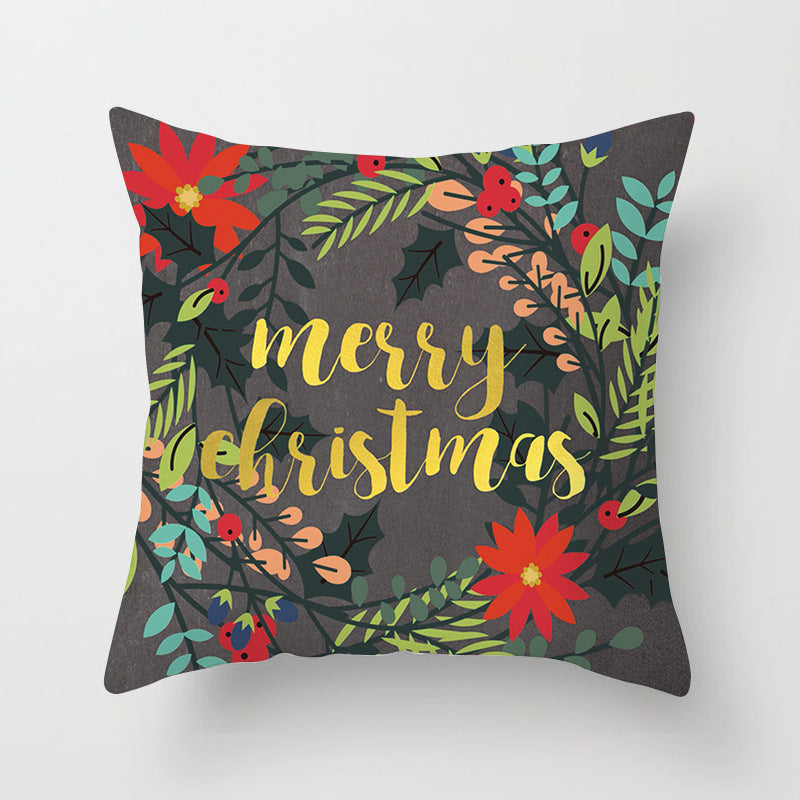 Christmas Nordic Style Peach Skin Fabric Pillow Cover Car Home Sofa Cushion Cover - DropOnline.co