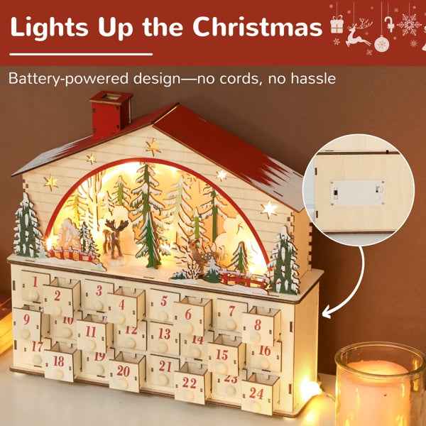 Christmas Advent Calendar - Holiday Countdown Decoration