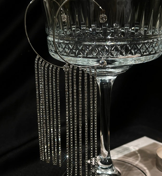 Fashionable And Simple Long Tassel Earrings - DropOnline.co