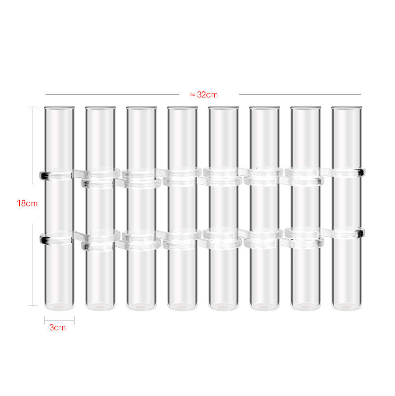 Test Tube Clear Glass Vase For Plant Bottle Flower Pot Hydroponic Container Decor Wedding Party Floral Hinged Flower Vases Home Decor - DropOnline.co