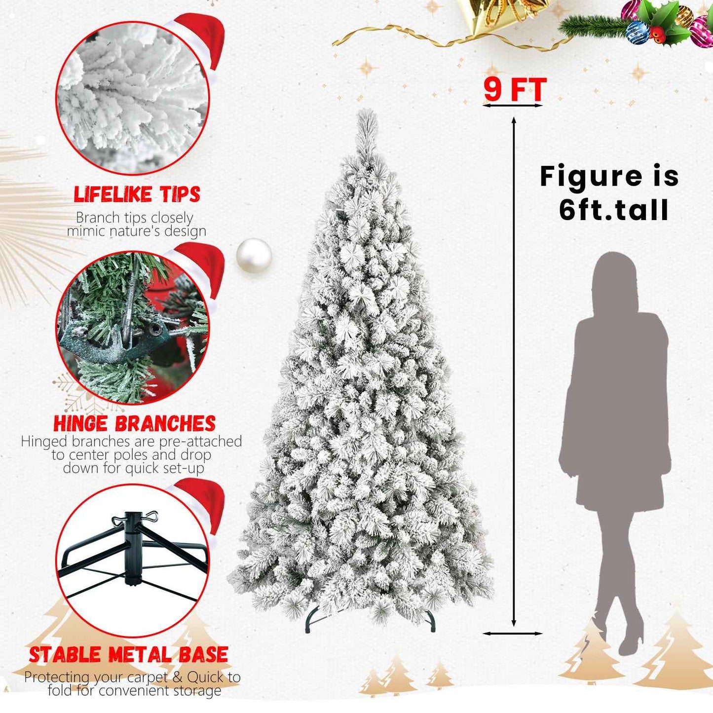 PVC Christmas Tree - Traditional Artificial Holiday Tree