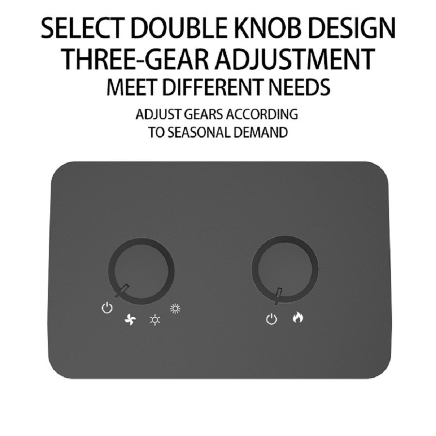 1500W Electric Fireplace Heater With Realistic 3D LED Flame, Overheat & Tip-Over Protection, Portable Indoor Heater For Home Office, Christmas Decorative Warmth - DropOnline.co